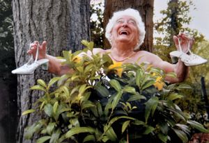 Betty Clarke posed for a relative's photo project about five years ago