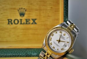 A gent’s two-colour stainless steel Rolex sold for £3,200