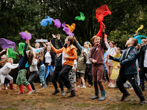 Supporting image for story: Drama, dance and music fills the forest for a school summer holiday club