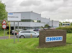Supporting image for story: Fire involving 'two tonnes of rolled carpet' breaks out at Telford factory