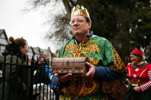 Teachers and staff from Coleham Primary School gave the kids a festive surprise