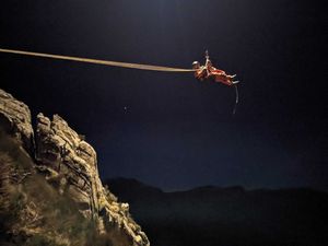 Four casualties had to rescued after getting stuck on Tryfan. Photo: Ogwen Valley Mountain Rescue Organisation
