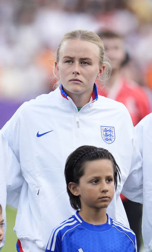 England's Hannah Hampton before the Euro 2025 Group D match with the Netherlands in Zurich
