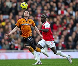Matt Jarvis in Wolves action 