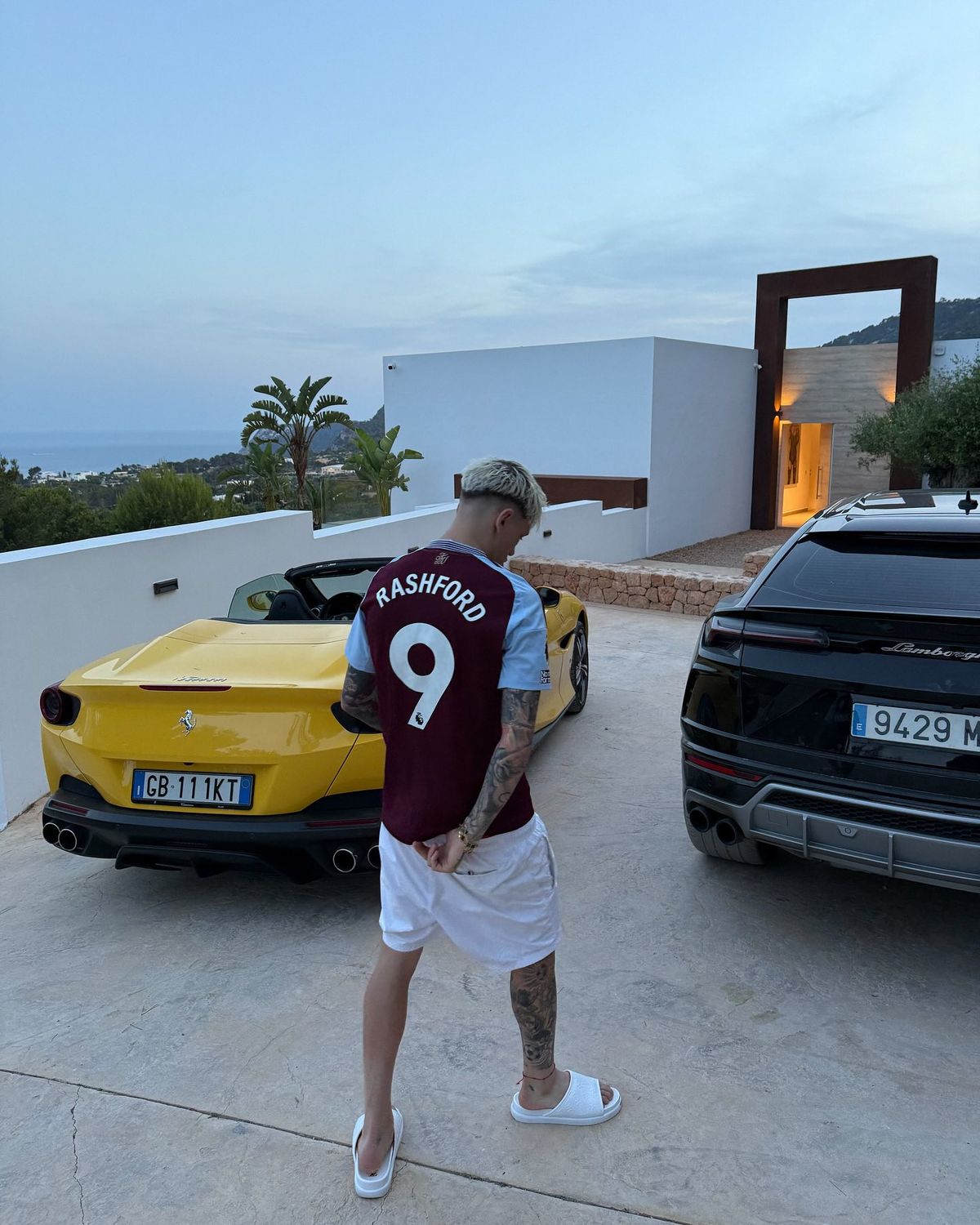 Manchester United star sparks storm by wearing Aston Villa shirt