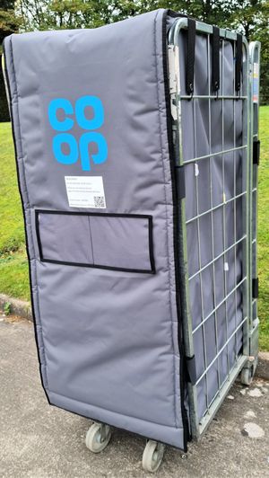 The award-winning SMI pallet covers, produced for the Co-op 