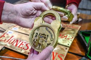 This padlock boasts over 50,000 different combinations.