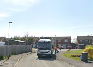 A bin lorry on Somerset Way in Wem. Photo: Google