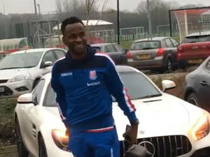 Supporting image for story: Oops! Ex-Albion striker Saido Berahino turns up for Stoke away at Manchester United a day early
