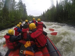 White water rafting is an exhilarating experience