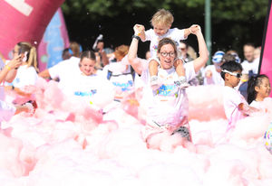 The Acorns Bubble Rush at Walsall Arboretum.