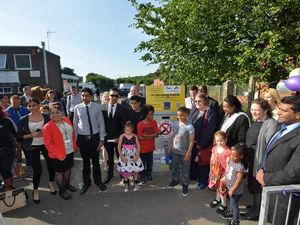 Supporting image for story: Knife surrender bins unveiled by Christina Edkins' mother