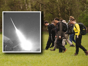 Supporting image for story: Shropshire countryside searched for meteorite rock after huge fireball spotted