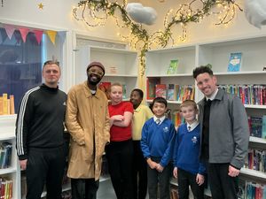 Supporting image for story: Celebrated actor returns to his Wolverhampton primary school to open library
