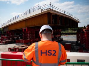 Supporting image for story: 2,750-ton road bridge inching into place for HS2 works