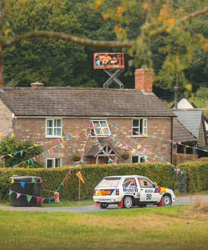 Residents watching the rally from ther home