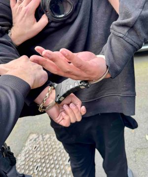 The driver was arrested following a foot chase. Photo: WMP Traffic