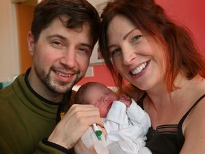 Supporting image for story: A New Year love story! Couple welcomes new baby in hospital where they first met 13 years ago