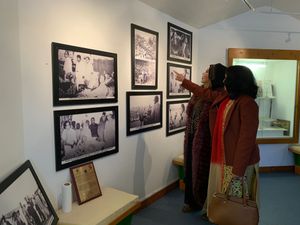 Dr Ambedkar museum, HRH Maha Putri with Mrs Rekha Paul. 