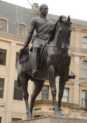 The Prince Albert statue in Wolverhampton