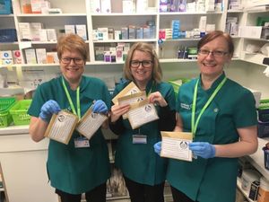Supporting image for story: GALLERY: Health workers thank Bridgnorth residents for hand cream donations