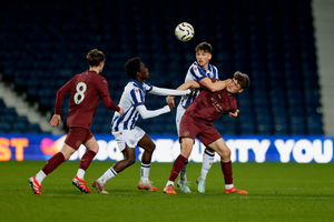 Midfielder Iddrisa Dauda, left, signed his first professional contract with Albion on the eve of the FA Youth Cup clash with Manchester City. Pic: Malcolm Couzens/West Bromwich Albion