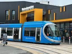 Supporting image for story: Trams suspended in Wolverhampton after car crash on metro route