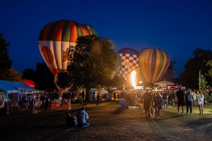 Oswestry's Balloon Festival returned over the weekend. Picture: Graham Mitchell.