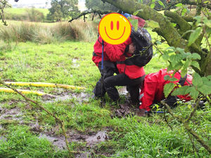 Supporting image for story: Firefighters in incredible rescue of two women walkers dangerously stranded in mud up to their knees