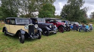 Some of the classic cars on show