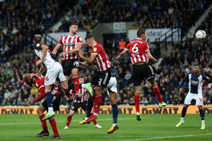 Matt Clarke of West Bromwich Albion scores a goal to make it 1-0. (AMA)