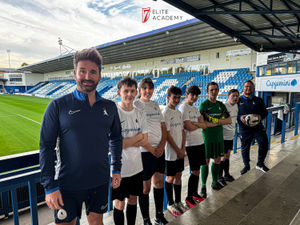 AFC Telford United's Pan-Disability players show off their new kit