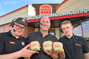 Josh Bennett, Manager Philip Taverner and Adam Leedham, said they couldn't wait to welcome people back to the restaurant