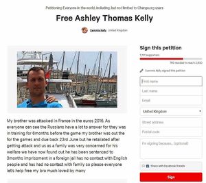 The petition set up by Ashley's sister