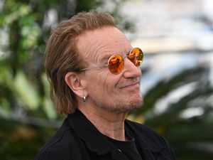 Supporting image for story: U2’s Bono calls to ‘stop war’ as band perform Sunday Bloody Sunday at The Ivors