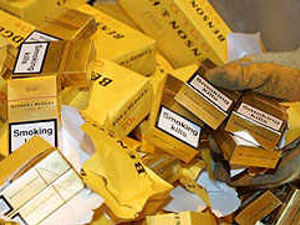 Supporting image for story: 1000s of fake cigarettes found