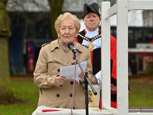 Supporting image for story: Auschwitz survivor, 95, speaks out for 'better future' at Sandwell Holocaust Memorial Service