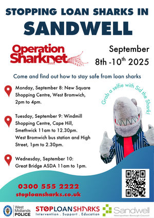 Stop Loan Sharks are in Sandwell next week