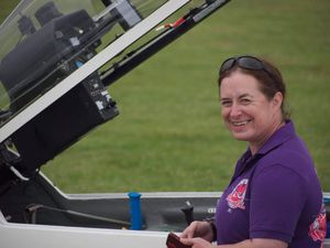 Gliding instructor Sarah Platt
