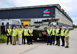 Luke Pollard, Minister of State in the Ministry of Defence visited Rheinmetall BAE Systems Land (RBSL) in Telford.