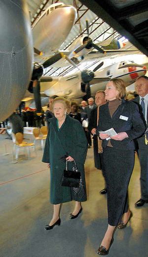 Baroness Thatcher opens the Cold War Museum at RAF Cosford in 2008