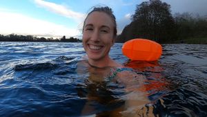 Open water swimming coach Harriet Ballantyne