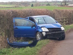 Supporting image for story: Learner driver out alone rolls car on Shifnal country road

