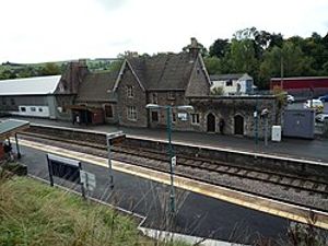Supporting image for story: “Our town cannot afford to have our station closed,” Knighton’s concerned mayor says as he urged the owner of the station buildings to carry out urgent repairs