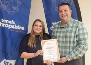 Carol Spraggett and Tim Smith were in attendance to collect the prize