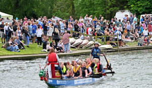 Spectators enjoy the Dragon Boat Racing in Himley