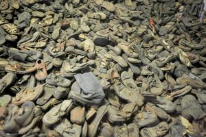 Shoes belonging to prisoners at Auschwitz