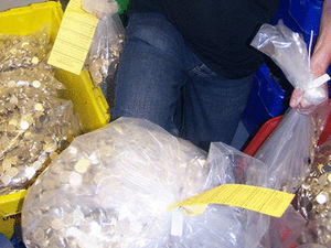 Supporting image for story: Three are charged over fake coin haul