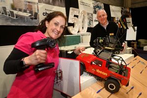 Beth Heath with Chris Hughes of Chrisbeon