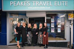 The Peakes Travel Elite team at their shop on Mardol